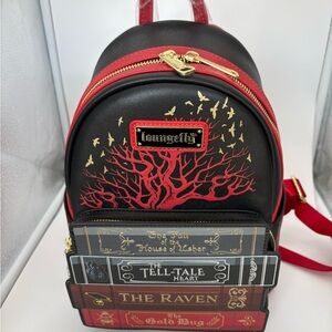 Loungefly Edgar Allan Poe Literary Horror Mini Backpack